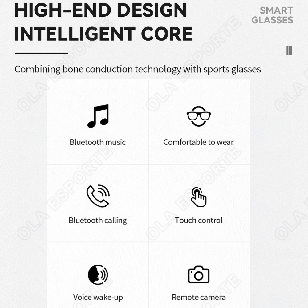 NEW Smart Glasses V5.3 Bluetoo - đánh giá và giá Outdoor Sport Glasses