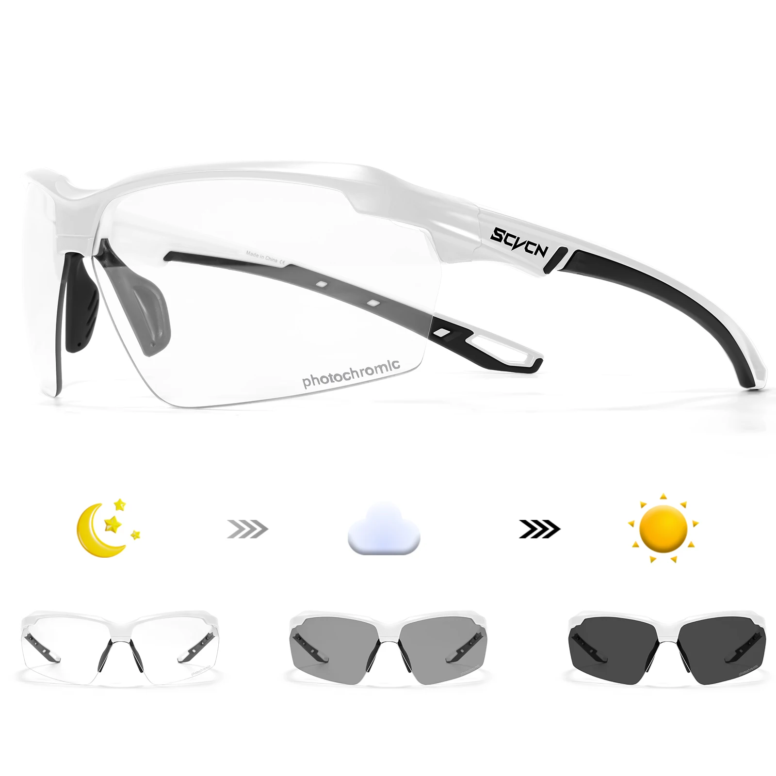 SCVCN Photochromic Cycling Sun - đánh giá và giá Outdoor Sport Glasses